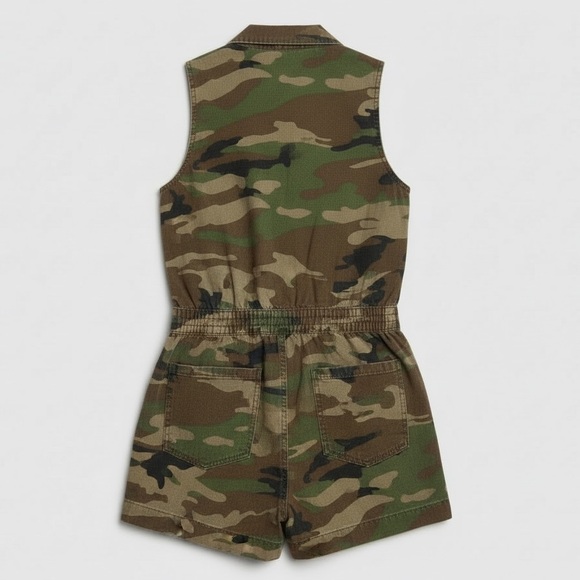 Camouflage Sleeveless Romper - Picture 2 of 3
